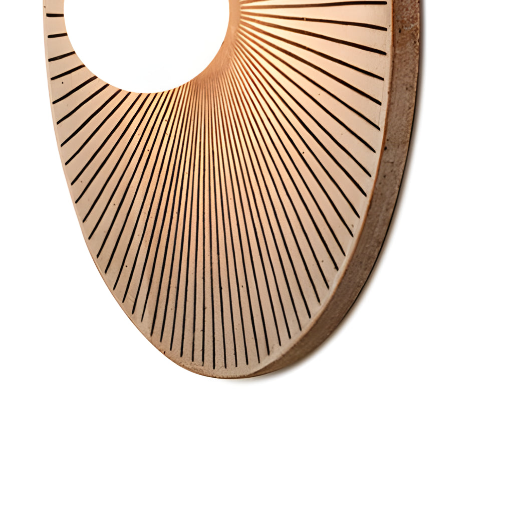 Applique murale ronde moderne et minimaliste en résine et verre