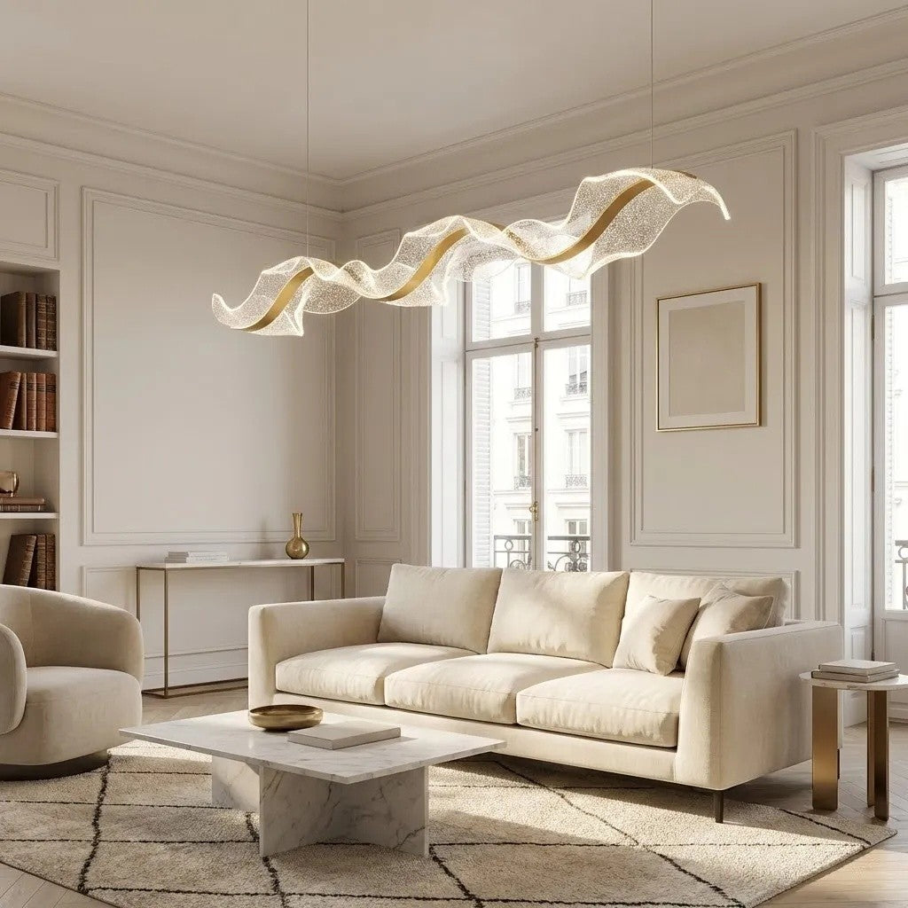 Suspension moderne minimaliste de style vague