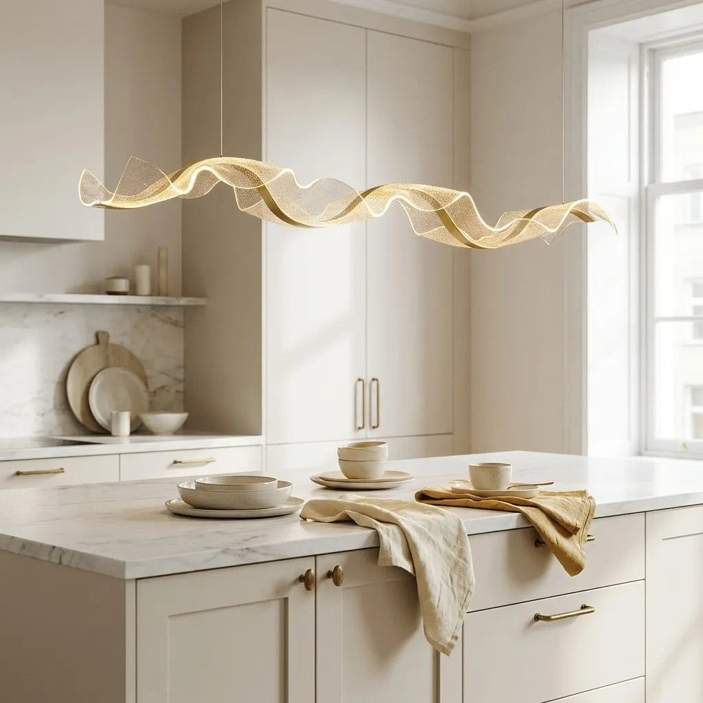Suspension moderne minimaliste de style vague