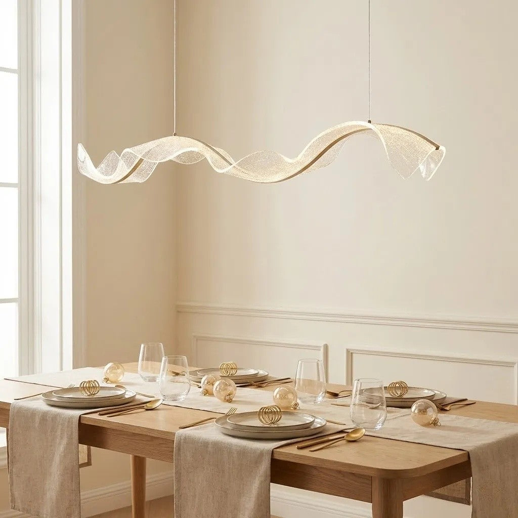 Suspension moderne minimaliste de style vague