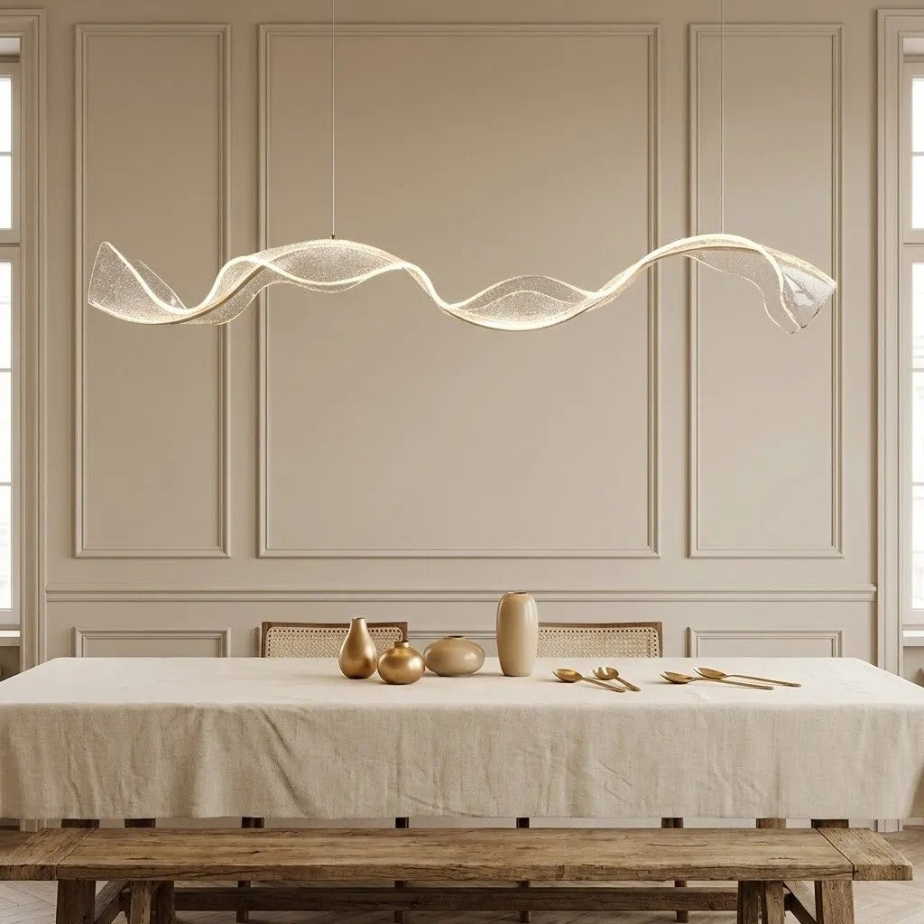 Suspension moderne minimaliste de style vague