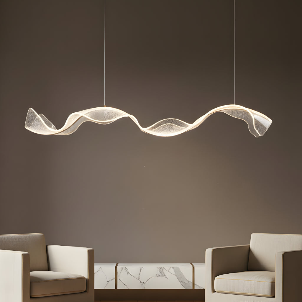 Suspension moderne minimaliste de style vague
