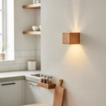 Load image into Gallery viewer, Modern Minimalist Wood Geometric Wall Sconce