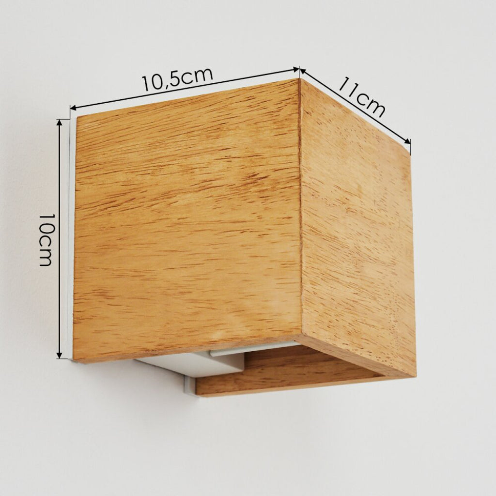 Modern Minimalist Wood Geometric Wall Sconce