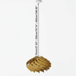 Load image into Gallery viewer, Modern Handmade Solid Oak Pinecone Pendant Light