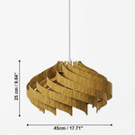 Load image into Gallery viewer, Modern Handmade Solid Oak Pinecone Pendant Light
