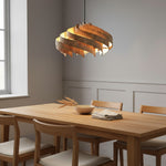 Load image into Gallery viewer, Modern Handmade Solid Oak Pinecone Pendant Light