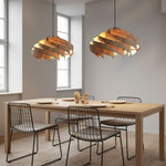 Load image into Gallery viewer, Modern Handmade Solid Oak Pinecone Pendant Light
