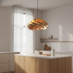 Load image into Gallery viewer, Modern Handmade Solid Oak Pinecone Pendant Light