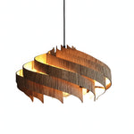Load image into Gallery viewer, Modern Handmade Solid Oak Pinecone Pendant Light