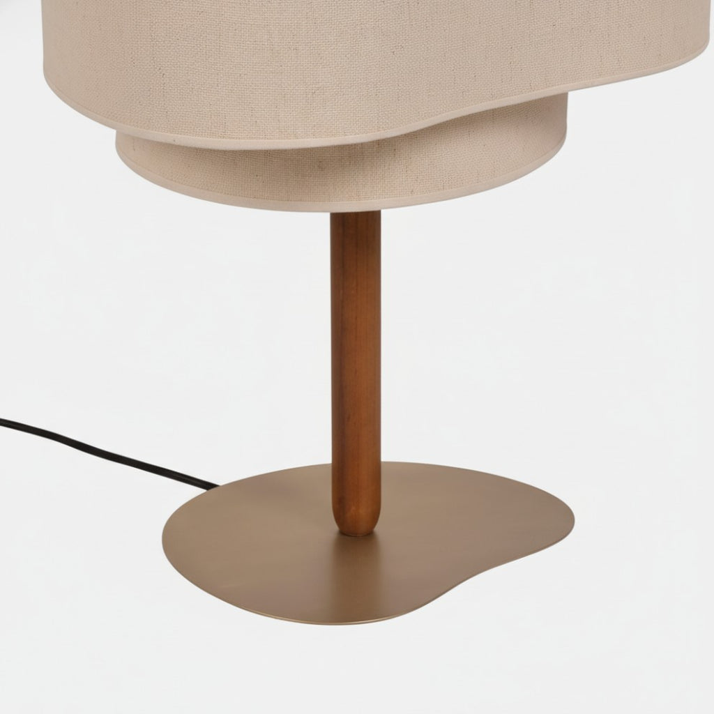 Modern Fabric Pebble Silhouette Table Lamp