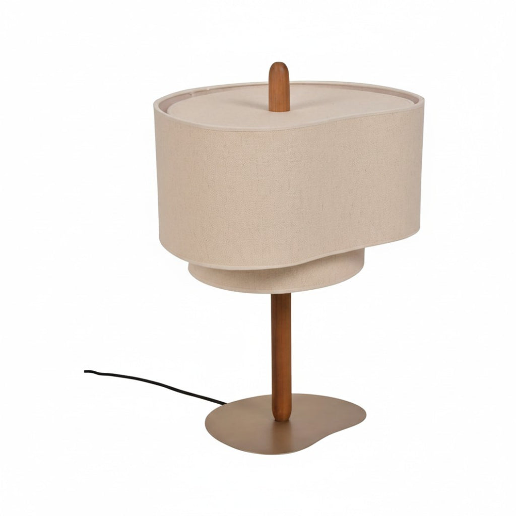 Modern Fabric Pebble Silhouette Table Lamp
