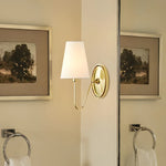 Load image into Gallery viewer, Kynance Retro Metal Linen Shade Wall Sconce