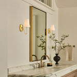Load image into Gallery viewer, Kynance Retro Metal Linen Shade Wall Sconce