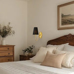 Load image into Gallery viewer, Kynance Retro Metal Linen Shade Wall Sconce