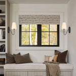 Load image into Gallery viewer, Kynance Retro Metal Linen Shade Wall Sconce
