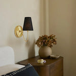 Load image into Gallery viewer, Kynance Retro Metal Linen Shade Wall Sconce