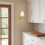 Load image into Gallery viewer, Kynance Retro Metal Linen Shade Wall Sconce