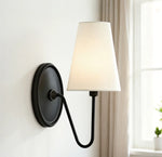 Load image into Gallery viewer, Kynance Retro Metal Linen Shade Wall Sconce