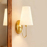 Load image into Gallery viewer, Kynance Retro Metal Linen Shade Wall Sconce