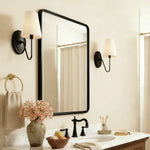Load image into Gallery viewer, Kynance Retro Metal Linen Shade Wall Sconce