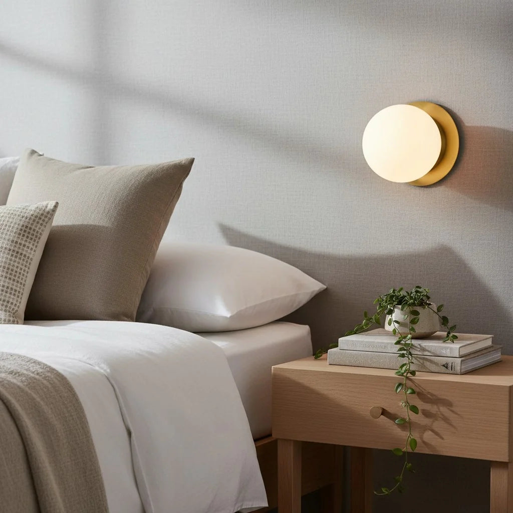 Rowan Minimalist Globe Glass Wall Sconce