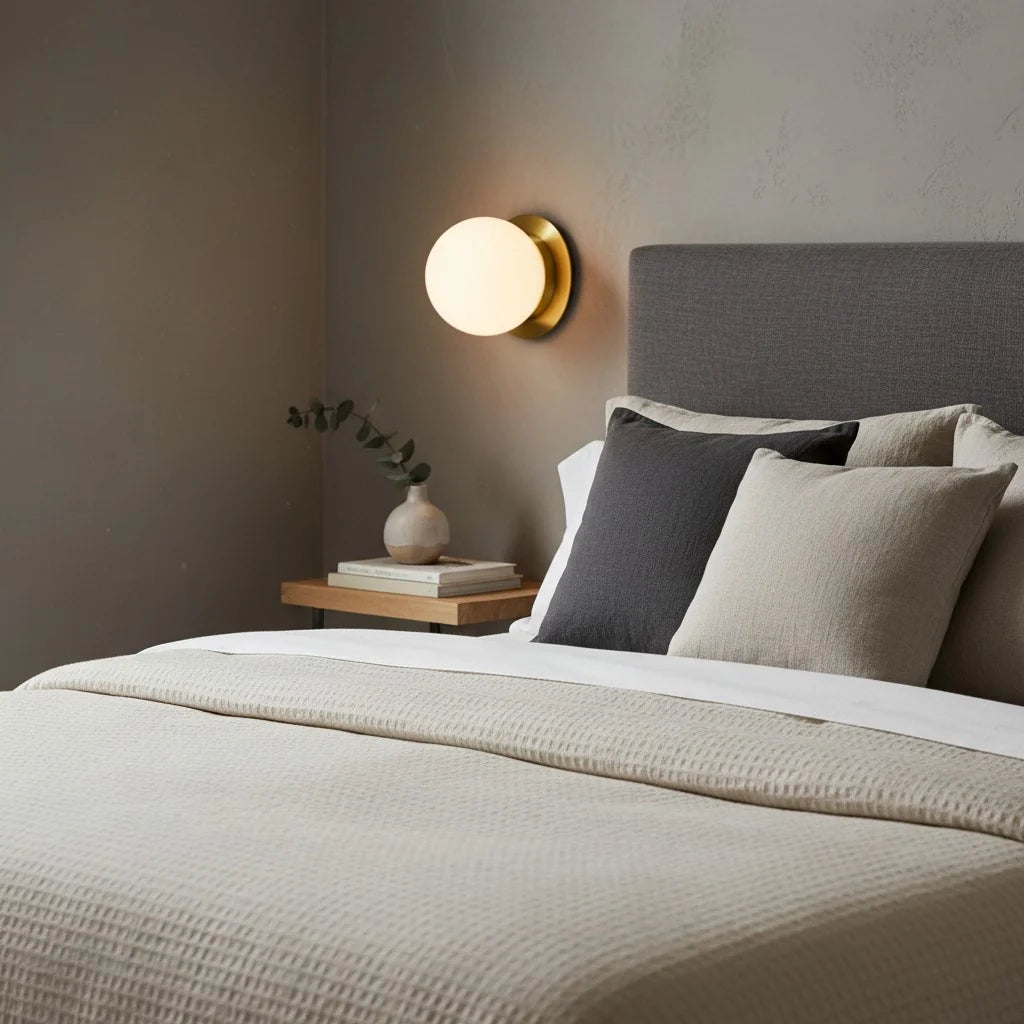 Rowan Minimalist Globe Glass Wall Sconce