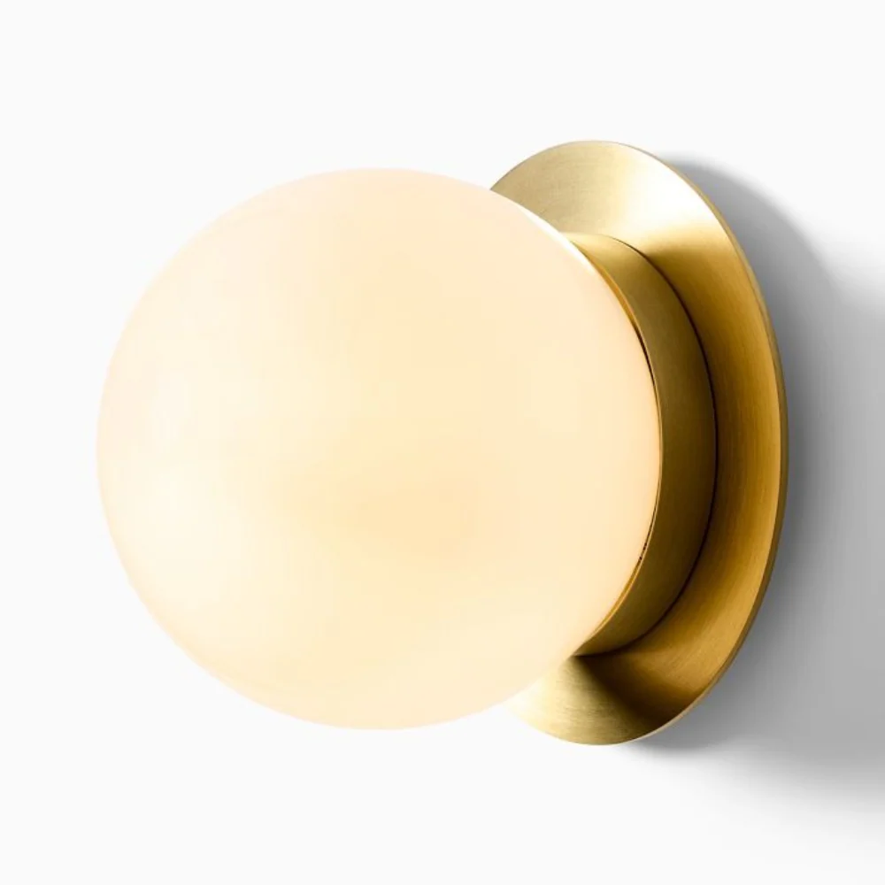 Rowan Minimalist Globe Glass Wall Sconce