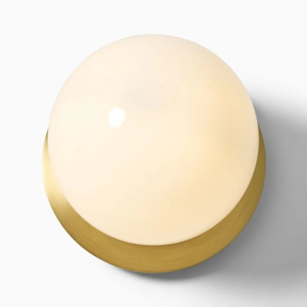 Rowan Minimalist Globe Glass Wall Sconce