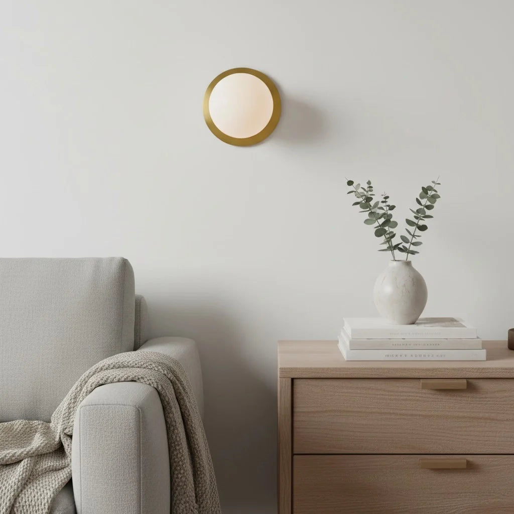 Rowan Minimalist Globe Glass Wall Sconce