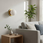 Load image into Gallery viewer, Rowan Minimalist Globe Glass Wall Sconce