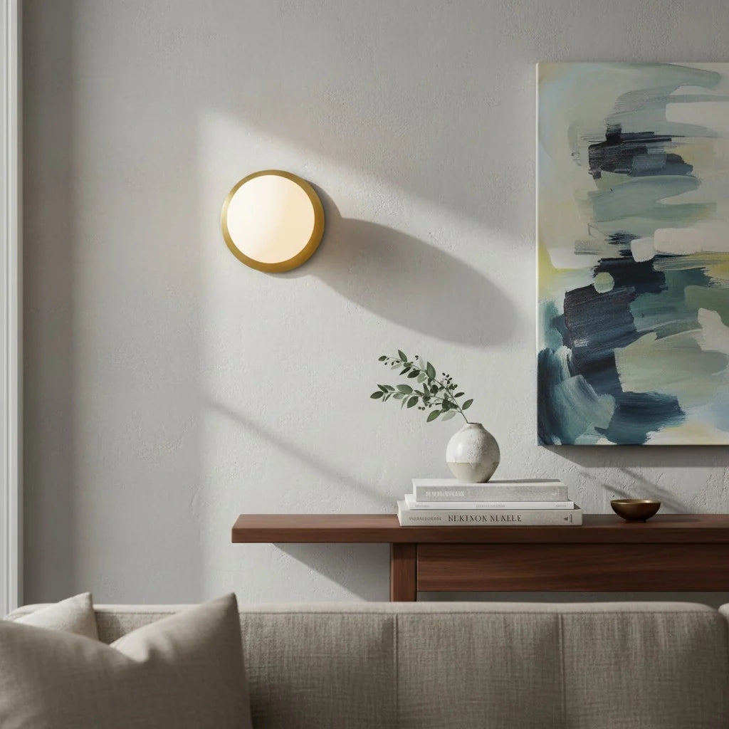Rowan Minimalist Globe Glass Wall Sconce