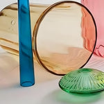 Charger l'image dans la visionneuse de la galerie, Suspension scandinave artisanale en forme de galets de verre colorés