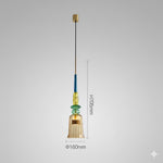 Charger l'image dans la visionneuse de la galerie, Suspension scandinave artisanale en forme de galets de verre colorés