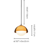 Load image into Gallery viewer, Signe Bauhaus Vintage Acrylic Pendant Light