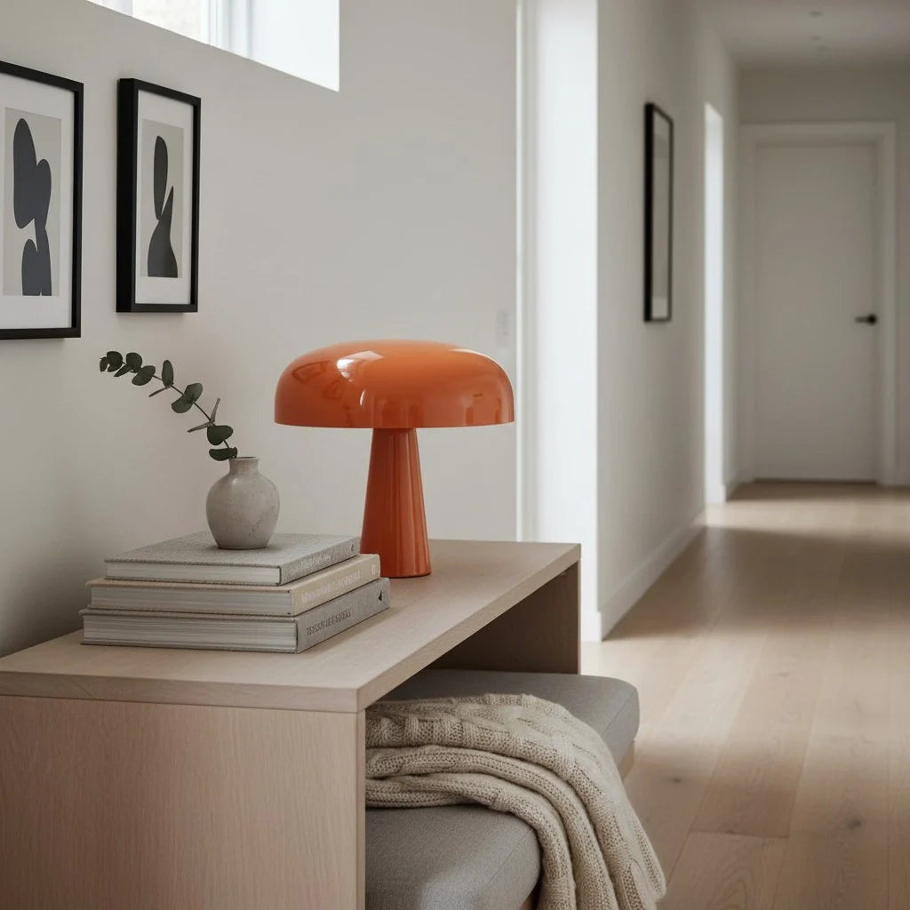 Sofia Minimalist Metal Mushroom Table Lamp