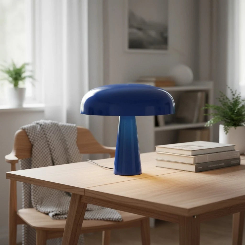 Sofia Minimalist Metal Mushroom Table Lamp
