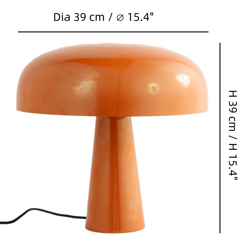 Sofia Minimalist Metal Mushroom Table Lamp