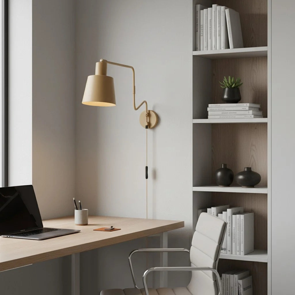 Torsten Minimalist Swing Arm Wall Light