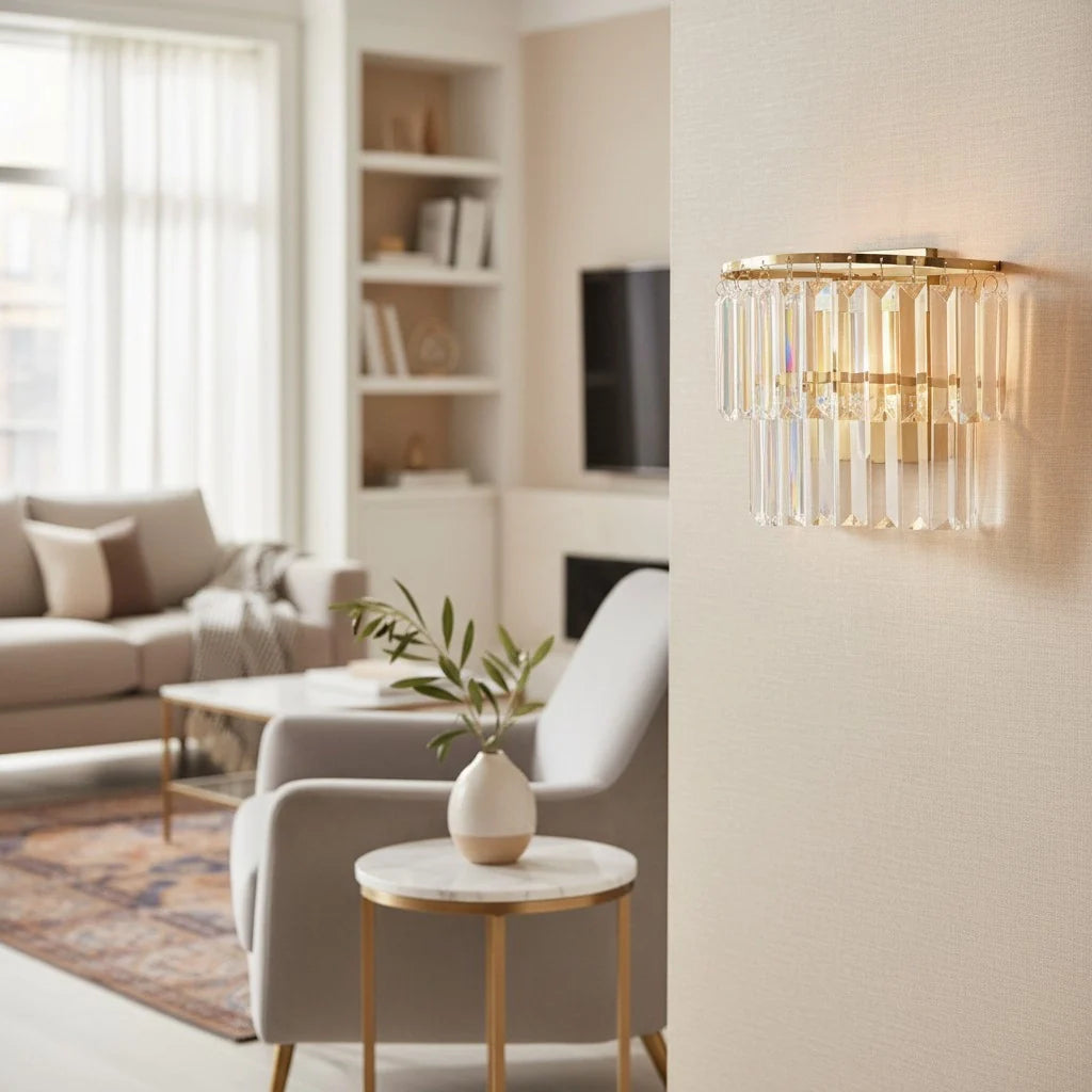 Varen Luxury Double Layer Glass Wall Sconce
