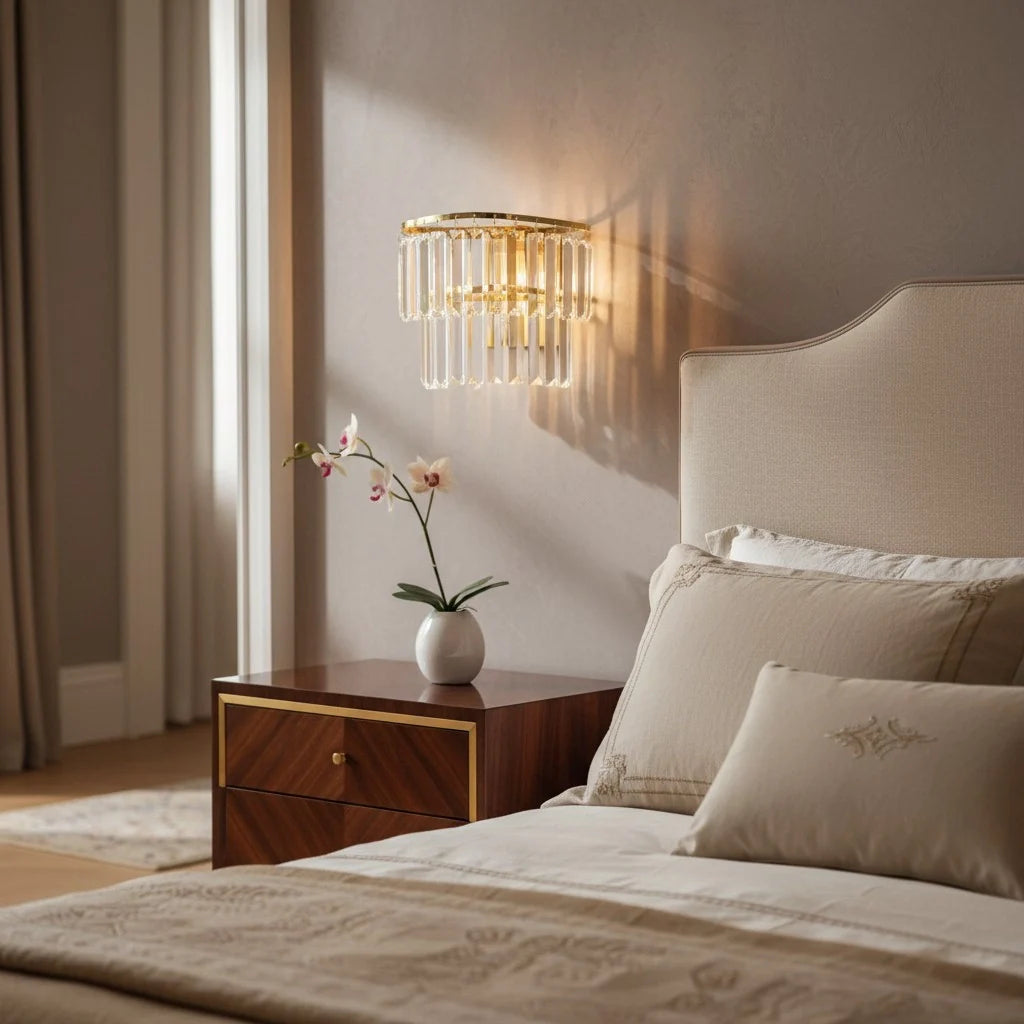 Varen Luxury Double Layer Glass Wall Sconce