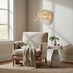 Load image into Gallery viewer, Varen Luxury Double Layer Glass Wall Sconce