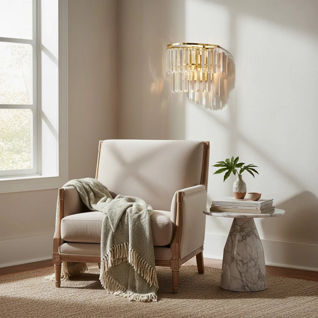 Varen Luxury Double Layer Glass Wall Sconce