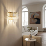Load image into Gallery viewer, Varen Luxury Double Layer Glass Wall Sconce
