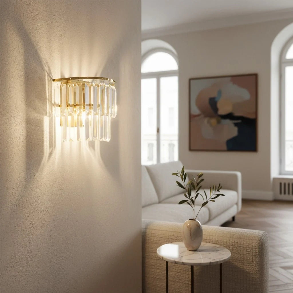 Varen Luxury Double Layer Glass Wall Sconce