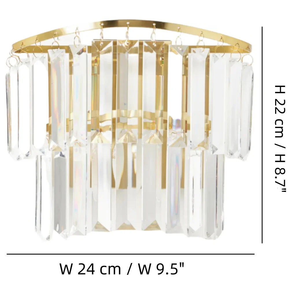 Varen Luxury Double Layer Glass Wall Sconce