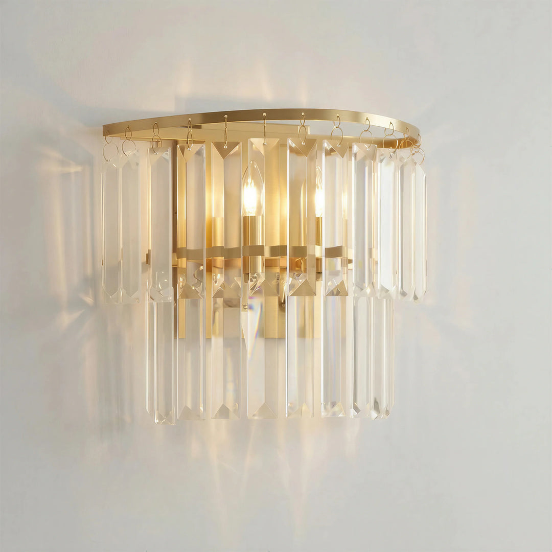 Varen Luxury Double Layer Glass Wall Sconce