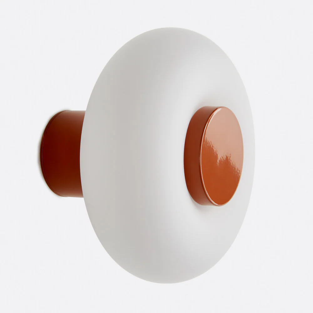 Vorell Minimalist Round Glass Wall Light
