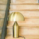 Load image into Gallery viewer, Corvin Modern Mushroom Shaped Metal Table Lamp