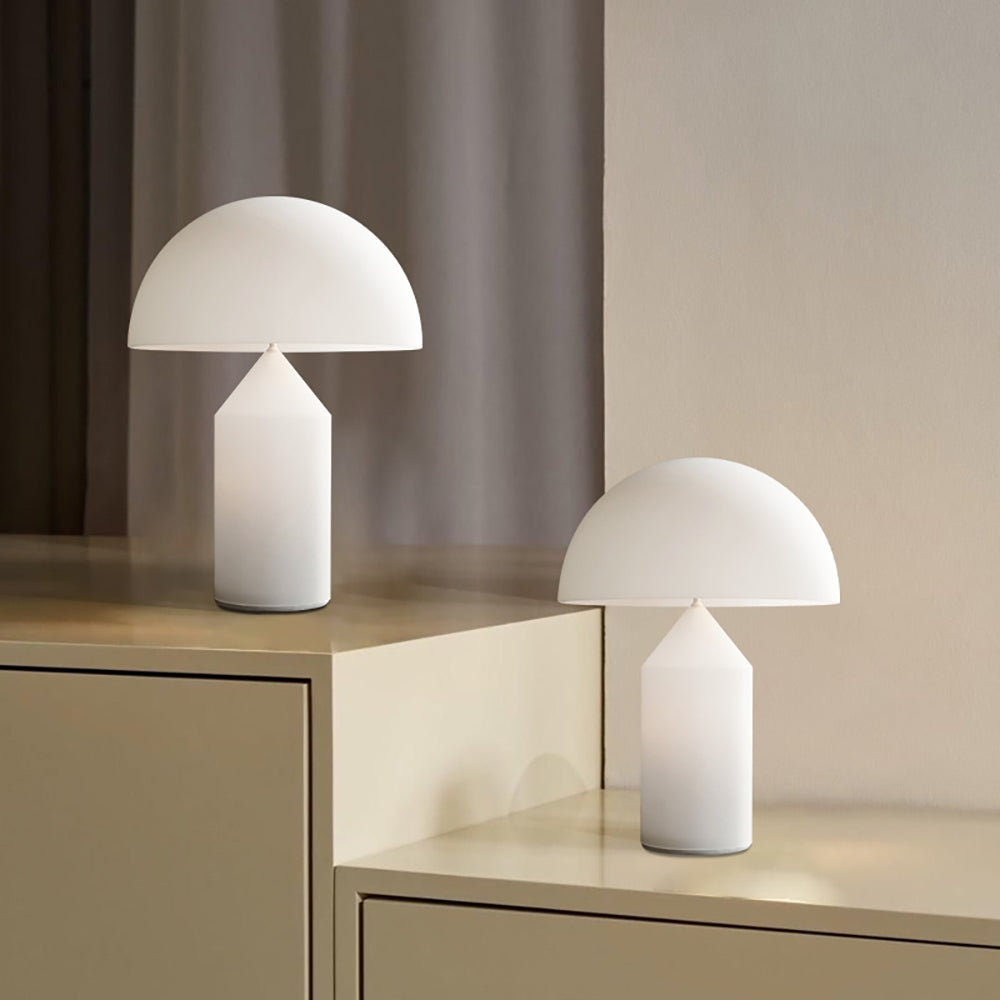 Corvin Modern Mushroom Shaped Metal Table Lamp